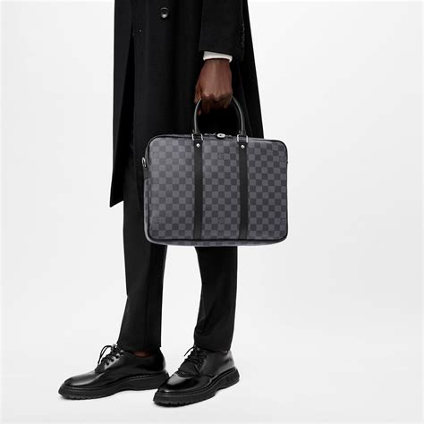 lv porte|Porte Documents Voyage Damier Graphite Canvas .